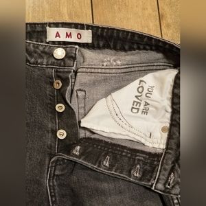 AMO Jean's in Faded Black size 28/29
